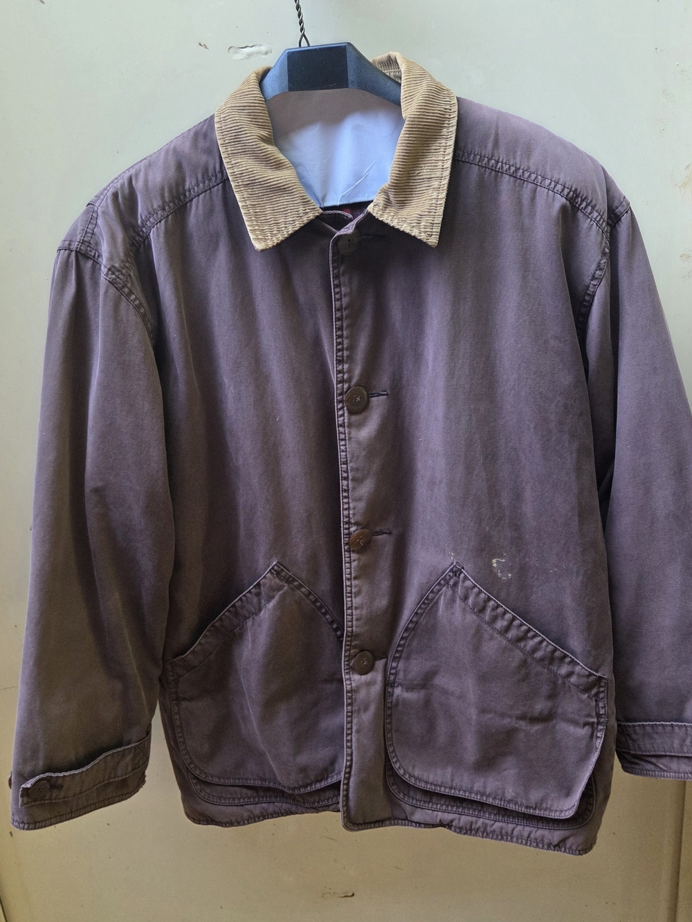 Chore Jacket Men's Brown Corduroy Collar Jacket - Classic Workwear Style